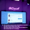 thumbnail image 6 of UPONRAY "@" Single-line Custom Neon Signs, Customizable USB-Powered & Dimmable LED Neon Light, Stylish Wall Decor for Bedroom, Home, Lover, Friend, Green, 16 inch/7 Letters, 6 of 6