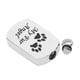 thumbnail image 4 of 4x Colgante de de cineraria cineraria cineraria de cremación con etiqueta de perro de material acero inoxidable plateado, pata de mascota para perro Sunnimix Colgante conmemorativo de mascota, 4 of 8