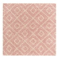 thumbnail image 3 of Unique Loom Trellis Shag Collection Area Rug - Ruth (3' 3" Square Light Pink/Ivory), 3 of 11