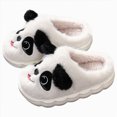thumbnail image 3 of Cdudpw Kids Slippers Soft Fluffy House Shoes for Girls Boys Non-Slip Rubber Sole Cozy Fleece Slides Indoor Outdoor(W228-White), 3 of 7