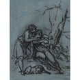 thumbnail image 2 of Pierre-Paul Prud'hon 15x18 Gold Ornate Wood Frame and Double Matted Museum Art Print Titled - Daphnis, Using This Occasion, Put His Hand in the Breast from Which He Pulled the Cigale Gente (, 2 of 4