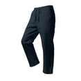 thumbnail image 6 of UAMVSH Men's Linen Capri Pants Casual Elastic Waist Drawstring Beach Shorts Summer Hawaiian Below Knee Long Shorts with Pockets, 6 of 6