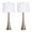 Gold, variant on Grandview Gallery 29.5 Inch Tall Table Lamps, Polished Nickel (Set of 2)