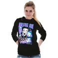 thumbnail image 4 of Kanji Style Cartoon Bring on the Boop Women's Long Sleeve T Shirt Brisco Brands M, 4 of 6