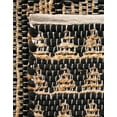 thumbnail image 4 of Unique Loom Chindi Jute Collection Area Rug (2' 2" x 6' 1" Runner Black/Natural), 4 of 7