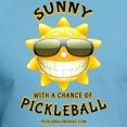 thumbnail image 3 of CafePress - Pickleball Sun With A Chance Of Pickleball T Shirt - Fitted T-Shirt, Vintage Fit Soft Cotton Tee, 3 of 4