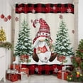 thumbnail image 6 of Christmas Dwarf Shower Curtain, 48" x 72", Winter Snowflakes Xmas Trees Vintage Plaid Waterproof Bathroom Curtain Washable Shower Curtain Set with 12 Hooks, 6 of 6