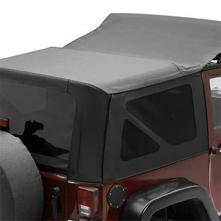 Bestop 79136-35 07-09 Jeep Wrangler 2Dr Including Tinted Windows Sailcloth  Replace-A-Top-Black Diamond | Walmart Canada