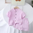thumbnail image 2 of UAYOTSE Toddler Girls Kids Pajamas Pjs short Sleeve fit 12M-8Y 2pcs Soft Outfits Sets Loungewear,Sizes 12-18 Months, 2 of 4
