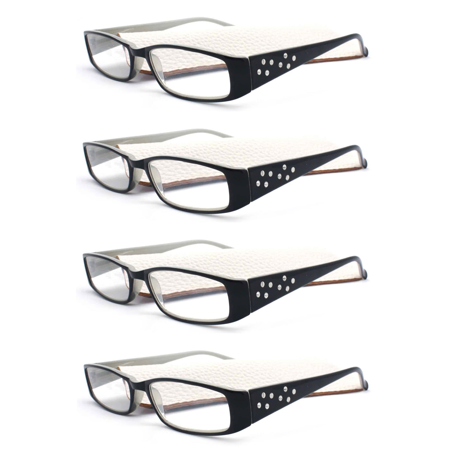 1.00 Black Clearance Ladies Optical READING EYE GLASSES Matching POUCH Women 