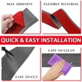 thumbnail image 2 of Vinyl Wall Base Baseboard Molding Trim 6" Flexible Self Adhesive Rubber Wall Base Moulding Trim Peel and Stick Design, 6 Inch x 40 Feet, Dark Gray Wood, 2 of 6