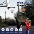 thumbnail image 4 of Basketball Rim, 18" Replacement Steel Rim Wall Mounted Basketball Goal Hoop with Net, Universal Professional Backboard Rims for Indoor Outdoor, Black, 4 of 7