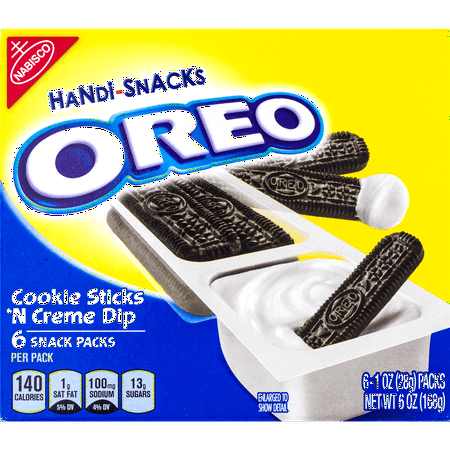 Handi-Snacks OREO Cookie Sticks 'N Creme Dip Snack Packs, 6 Snack Packs