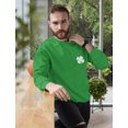 thumbnail image 5 of Tstars Mens Gifts for Irish St Patricks Irish Shamrock Pocket Size Clover St Patricks Day Cute Shirts Gift for Him Irish Shirt Pride Proud Irish Sweatshirt, 5 of 6