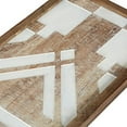 thumbnail image 3 of Mandal Printed Wood Wall Decor Set of 3 Natural See below, 3 of 4