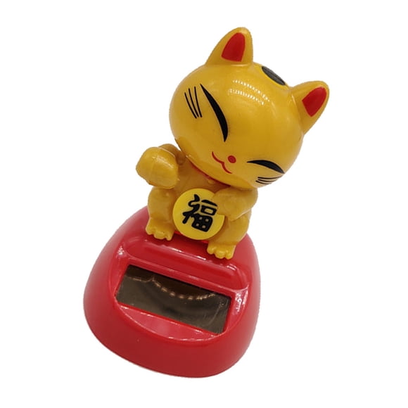 de juguete con energía sor, tambaleante - gato de / gato de dorado Sunnimix Juguete de Bobble de ciencia para niños