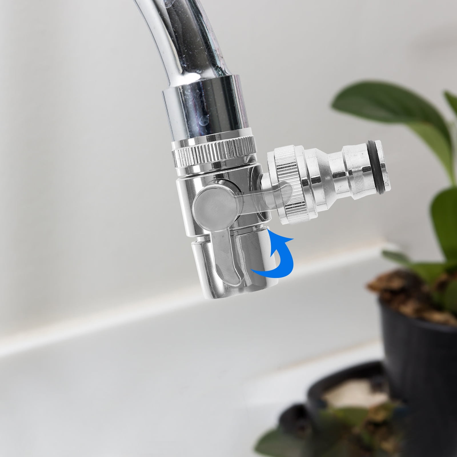 Adaptador De Universal Sink Faucet to Hose Adapter for Portable Washer Washing Machine Tap with Hot and Cold Water