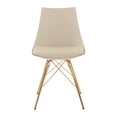 thumbnail image 5 of OSP Home Furnishings Oakley Chair in Cream Faux Leather with Gold Chrome Base, 5 of 6