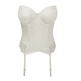 thumbnail image 7 of Panache IVORY Evie Bridal Basque Bustier, US 32D, UK 32D, 7 of 7