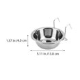 thumbnail image 4 of 2 Sets Pet Stainless Steel Hanging Bowl Pet Bowls Stainless Steel Pet Food Container, 4 of 4