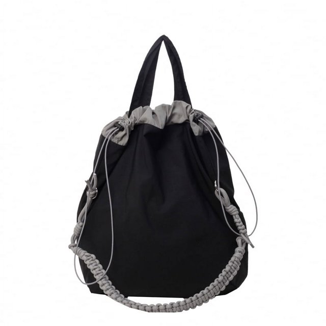 Bolso Hobo Lienzo Kuymtek Color Cordón para Mujer