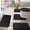 Black, variant on RKSTN 5-Piece Bathroom Rug Set, Latex Non-Slip Checkered, Black