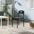 thumbnail image 3 of Outdoor Stackable Dining Chairs Set with Durable Metal Legs, 1/2/4 Pack Modern Plastic Seats, Waterproof, Mark-Resistant, Easy Assembly – Versatile for Kitchen, Dining, Office, 3 of 6