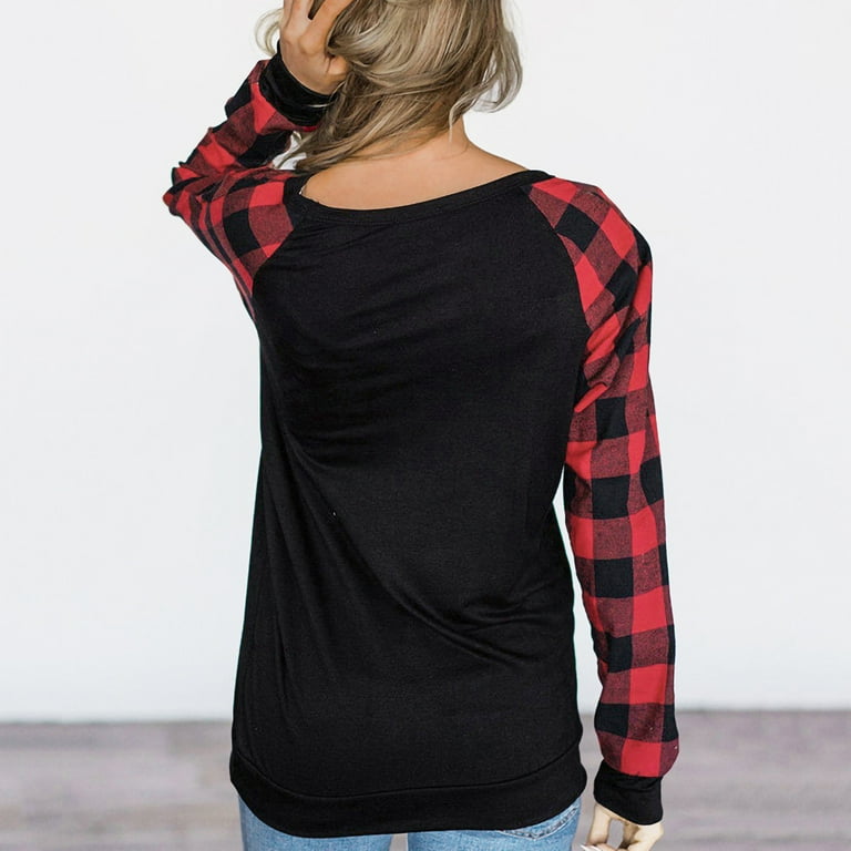 O-Neck Off-The-Shoulder Long Sleeve Loose T-Shirt O-Neck Off-The-Shoulder Long Sleeve Loose T-Shirt