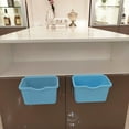 thumbnail image 4 of 1PC Cabinet Hanging Garbage Bin Cabinet Plastic Trash Pattern Door Hanging Basket Garbag Waste Can Kitchen Food Storage Quality Kitchen Garbage Wall Mounted Storage Box Blue, 4 of 7