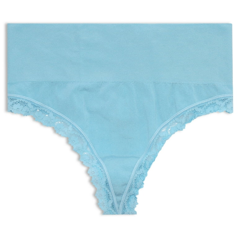 Secret Treasures Women's Wideband Seamless Hipster Panties, 3-Pack 