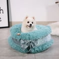 thumbnail image 4 of KYAIGUO Super Warm Cat Beds Cat House Round Fluffy Premium Cat Beds for Indoor Calming Cat Beds with Bow Pets Bed for Small Medium Sized Dogs, 4 of 7