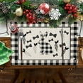 thumbnail image 2 of Easter Bunny Egg Pattern Linen Print Kitchen Dining Room Insulated Decorative Placemat（10）, 2 of 7