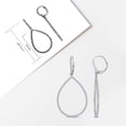 thumbnail image 4 of Everly Women's 4/5ct TW Diamond Open Teardrop 14k White Gold Dangle Earrings, 4 of 8