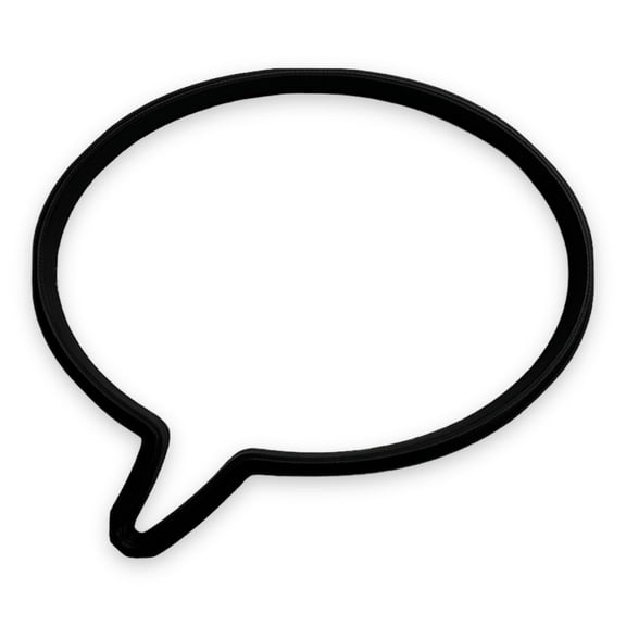 Speech Bubble Round Cookie Cutter, by Bundle of Fun