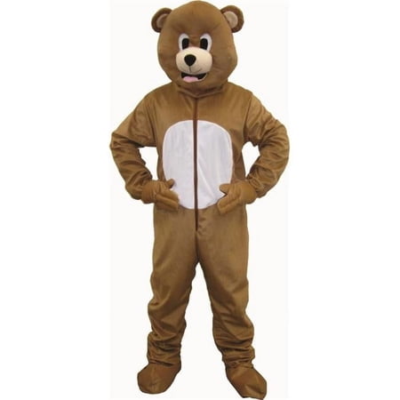 Bear Mascot Costume, Brown - Extra Large - 16-18 Years