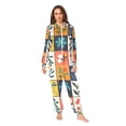 thumbnail image 2 of FORMRS Onesies Pajama for Adults Unisex Hoodie Winter Jumpsuit One Piece Sleepwear, Sizes S-2XL, Floral Patterns, 2 of 7