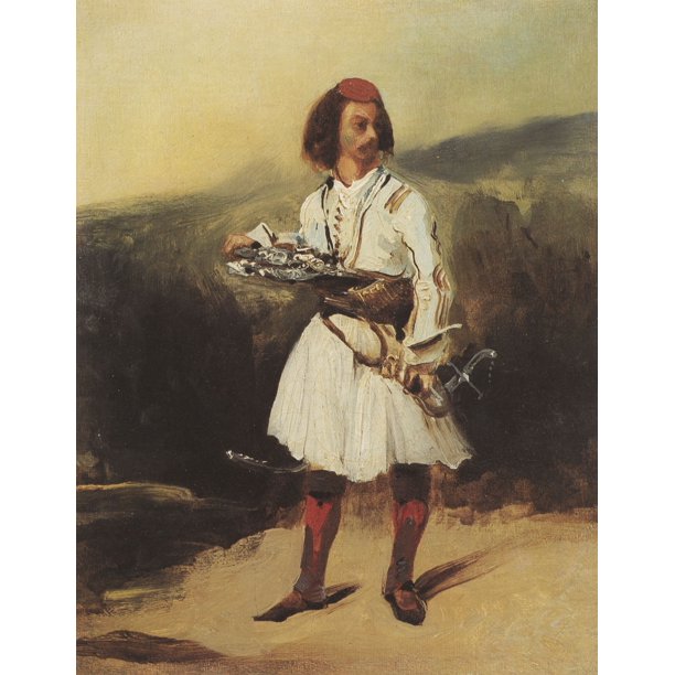 Laminated Poster Delacroix Eugaƒae A A Ne Ferdinand Victor A Greek Officer Poster Print X 30 Walmart Com Walmart Com