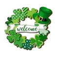 thumbnail image 2 of St. Patrick’s Day Wooden Wreath,Handcrafted Welcome Sign,Irish Holiday Door Hanger,Traditional St. Patrick’s Day Decor,Spring Wooden Wreath for Front Door,Party Wall Decoration, 2 of 3