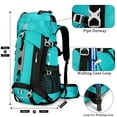thumbnail image 3 of 60L Travel Hiking Camping Backpack with Rain Cover, Backpack Water Resistant,Climbing Backpack for Men Women, 3 of 12