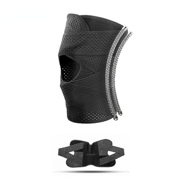 Rodilleras antideslizantes de punto para Fitness, pulsera de compresión elástica para voleibol, transpirable y cálido, 1 unidad
