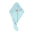 thumbnail image 5 of SDJMa Rapid Drying Towel, Microfiber Hair Towel Wrap, Coral Velvet Quick Dry Hair Turban, Super Absorbent Hair Wrap Turban, Soft Hair Wrap Towels for Women, Wet Hair, Curly, Longer, Thicker Hair, 5 of 8
