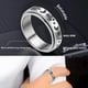 thumbnail image 4 of Anillos Giratorios De Acero Inoxidable De 6 Uds Para Mujeres Y Hombres, Anillos Para Dedos, Luna, Estrella, Dama, Meditación, Preocupación, Anillos Para Aliviar El Estrés Yuarrent AP006628-00, 4 of 6