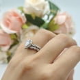 thumbnail image 4 of Teardrop Piece Set Pear Cut Wedding Band Ring CZ 925 Sterling Silver Size 11, 4 of 6