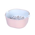 thumbnail image 1 of Cateissary Cesta de drenaje multifuncional fuerte y duradera, cesta de de verduras de doble capa, ayudante de cocina Cocina y Comedor Rosa Para fruta, 1 of 6