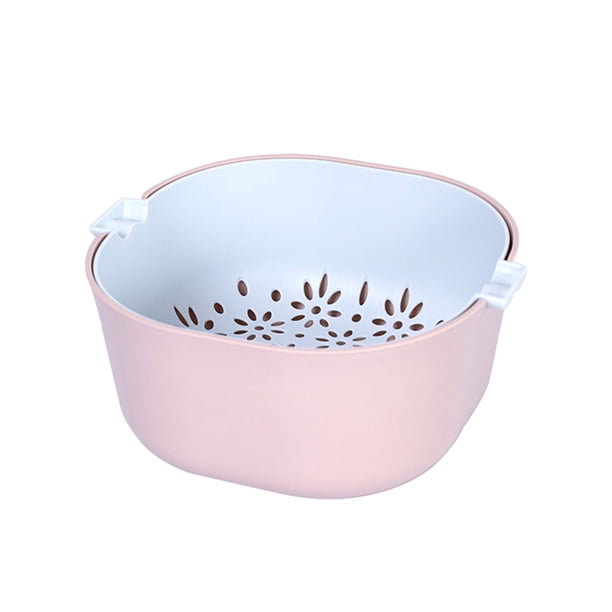 Matsuzay La cesta para lavar verduras de amplias aplicaciones simplifica las tareas de cocina y es segura para la cesta para lavar frutas. Cocina y Comedor Rosa Para fruta