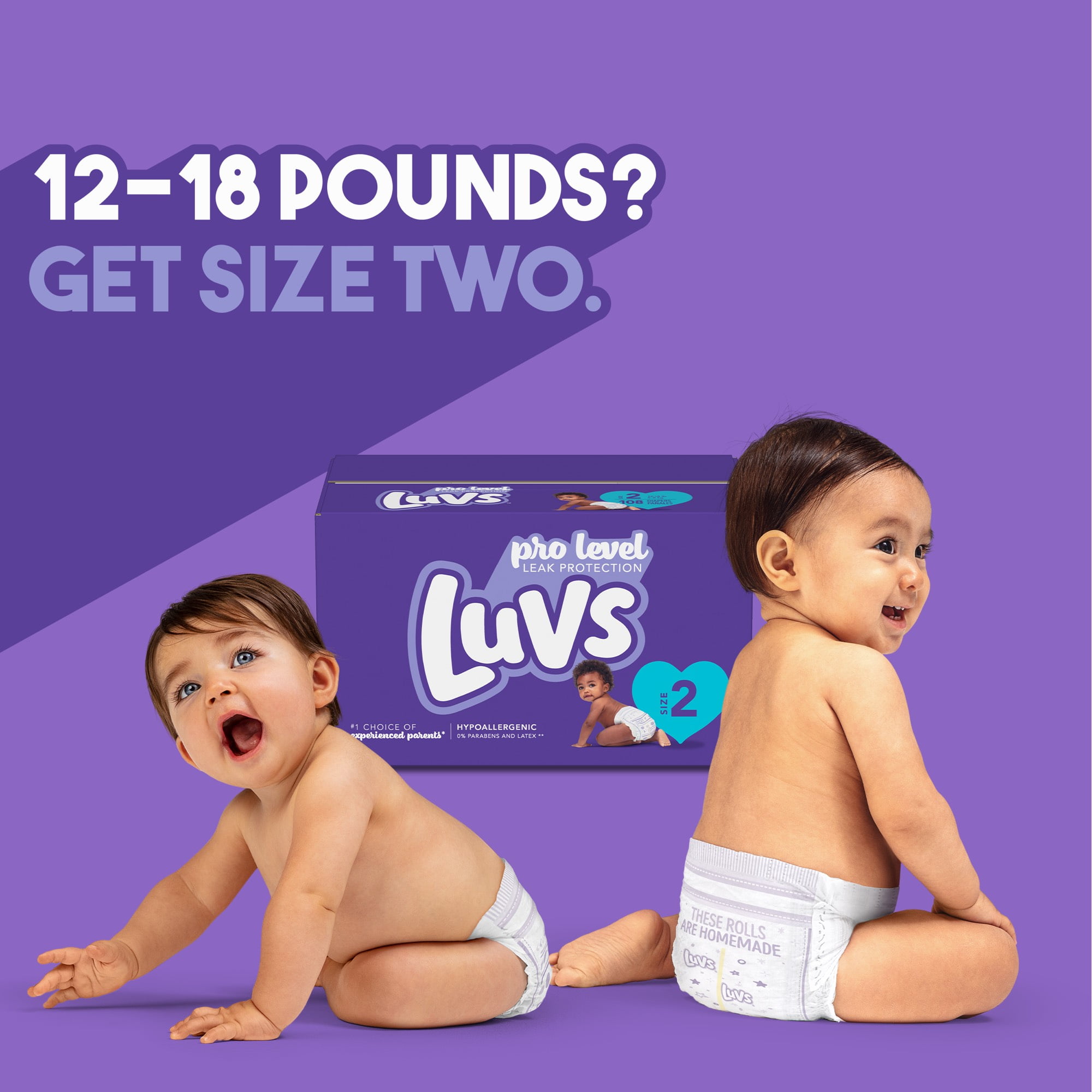 luvs 108 ct size 2