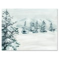 thumbnail image 2 of Designart Snowy Pine Trees Canvas Wall Art, 2 of 4