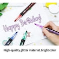 thumbnail image 5 of Dreamy Sparkle Dual-Line Contour Pen, Dual-Line Highlighter, Double Line Outline Pen Sparkle Markers, Quick-Dry Ink for Drawing, Coloring & DIY Crafts (12 Color Sets), 5 of 10