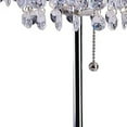 thumbnail image 3 of 20â€ Modern Tall Silver Crystal Chandelier Lamp, 3 of 5
