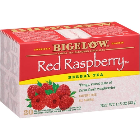 (3 Boxes) Bigelow, Red Raspberry, Tea Bags, 20 Ct (Best Red Raspberry Leaf Tea For Pregnancy)